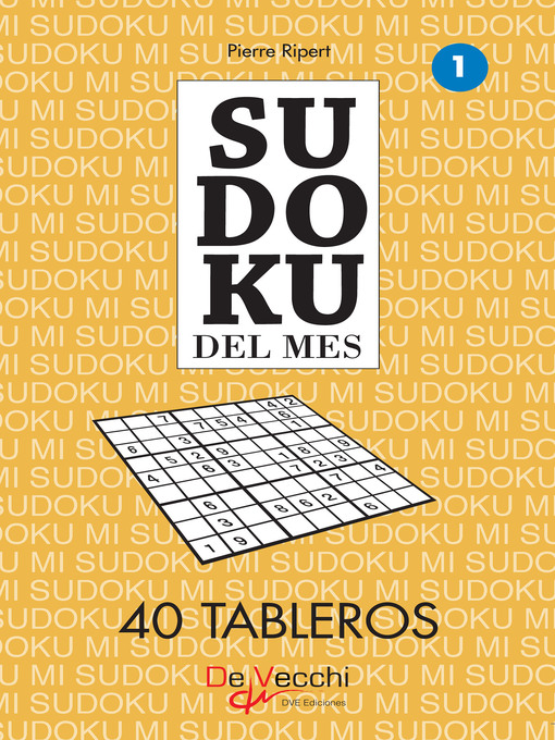 Title details for Sudoku del mes 1--40 tableros by Pierre Ripert - Available